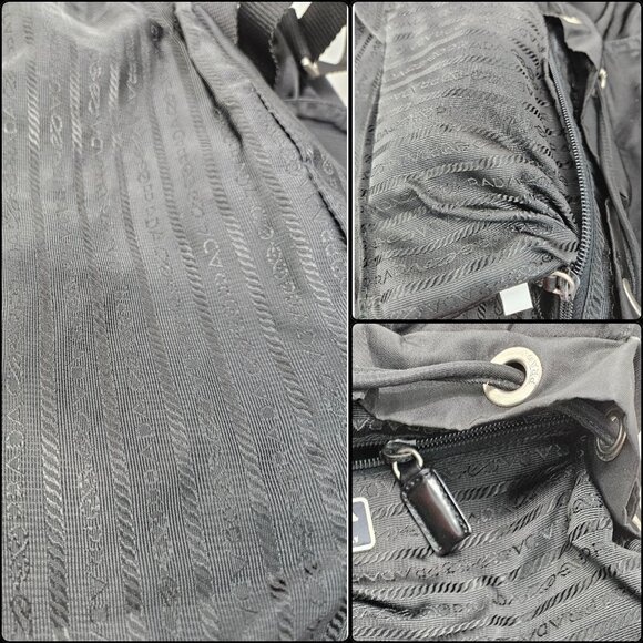 Prada  Black Tessuto Nylon Backpack - Picture 15 of 16